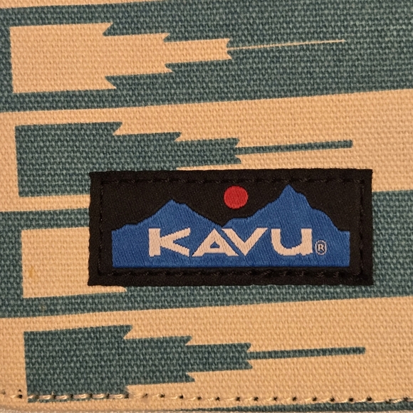 KAVU Go Time Bi-Fold Crossbody Wallet Purse Rope Strap Blue Travel City Scape - Picture 11 of 11
